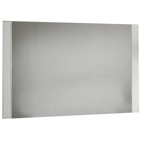 Miroir mural moderne bois brillant blanc Sting 130cm