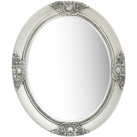 Miroir mural Moderne - Miroir de Maquillage - pour Salon, Chambre, Salle de Bain - 50x60 cm Argenté Chic-524804