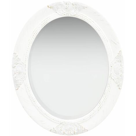 Miroir mural Moderne - Miroir de Maquillage - pour Salon, Chambre, Salle de Bain - 50x60 cm Blanc Chic-459835