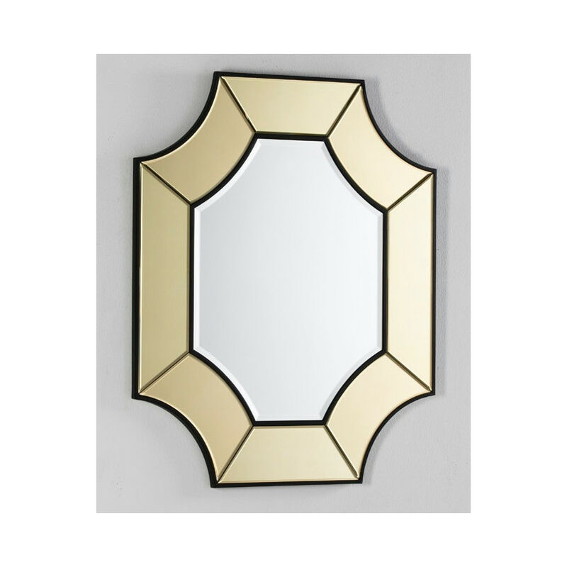 Les Tendances - Miroir mural octogonal verre doré Octy