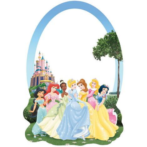 Miroir mural Princesse Disney 20 x 15 cm – Acrylique transparent – Fixation adhésive instantanée – Décoration chambre enfant – Ag Art