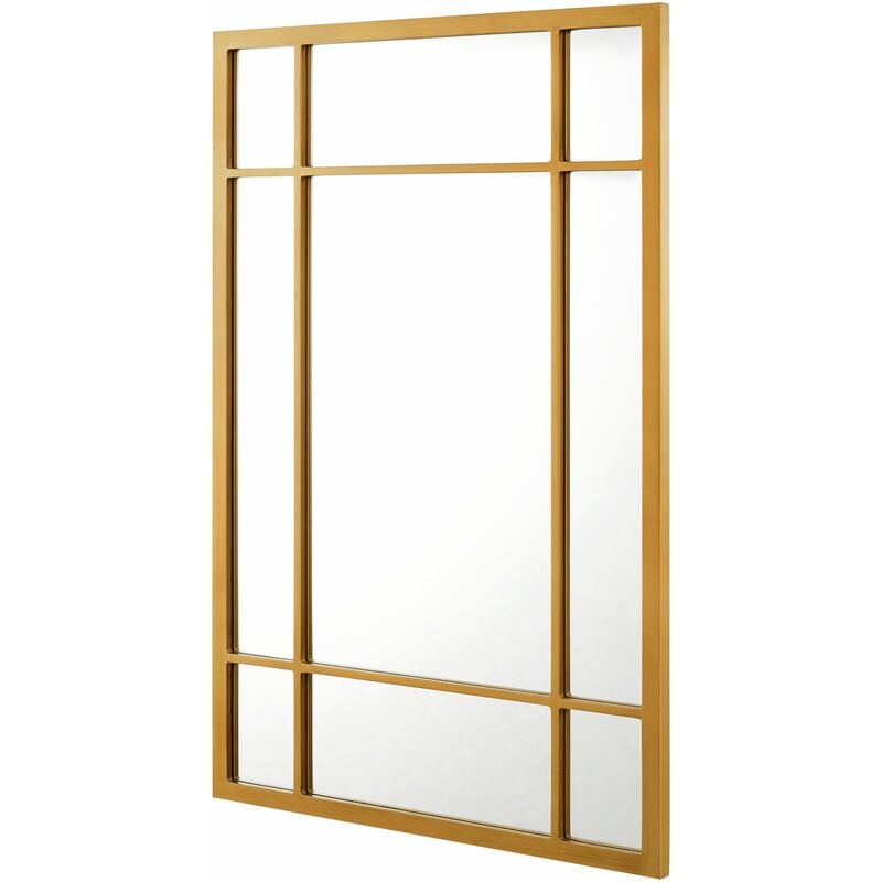 Miroir mural rectangulaire 90 x 60 cm or
