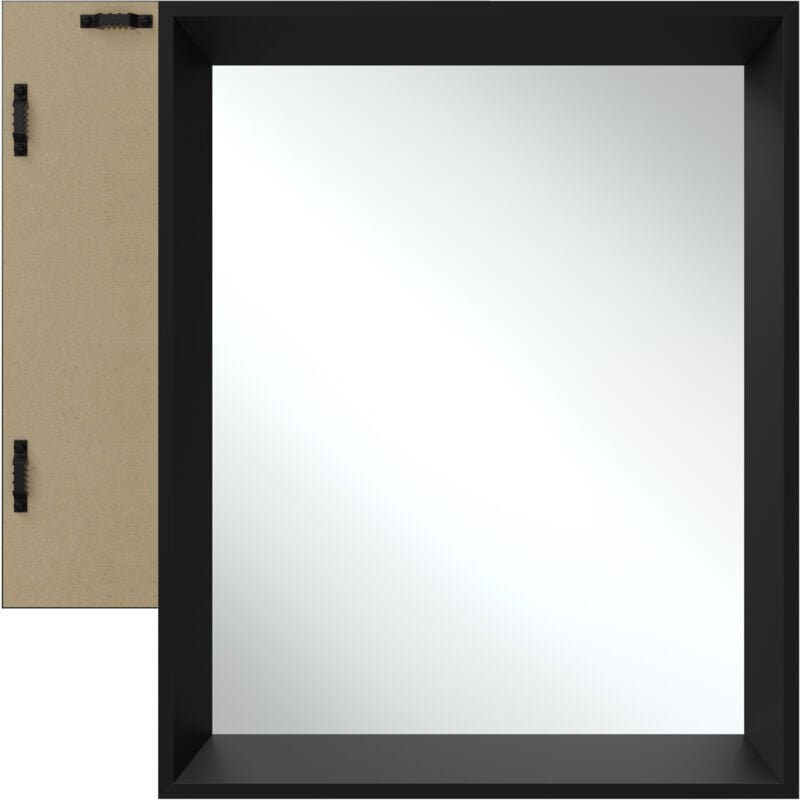 Tectake - Miroir mural rectangulaire elina avec cadre en plastique - 40,6 x 50,8 cm