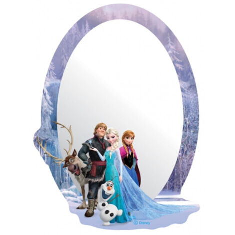 Miroir mural Reine des Neiges – Dimensions 21.5 x 15 cm – Matière acrylique transparente – Fixations adhésives incluses – Ag Art