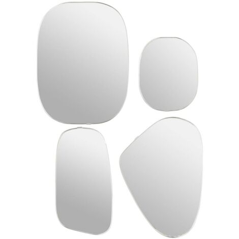 Miroir mural Roman argent 40x30cm - Atmosphera créateur d'intérieur
