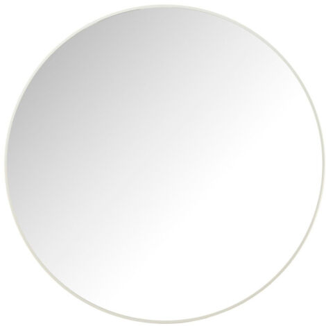 Miroir Mural Rond "Alicia" 90cm Blanc
