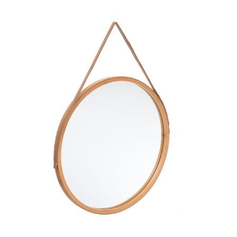 Five Simply Smart - Miroir Mural Rond avec Anse 'Sicéla' 38cm Naturel