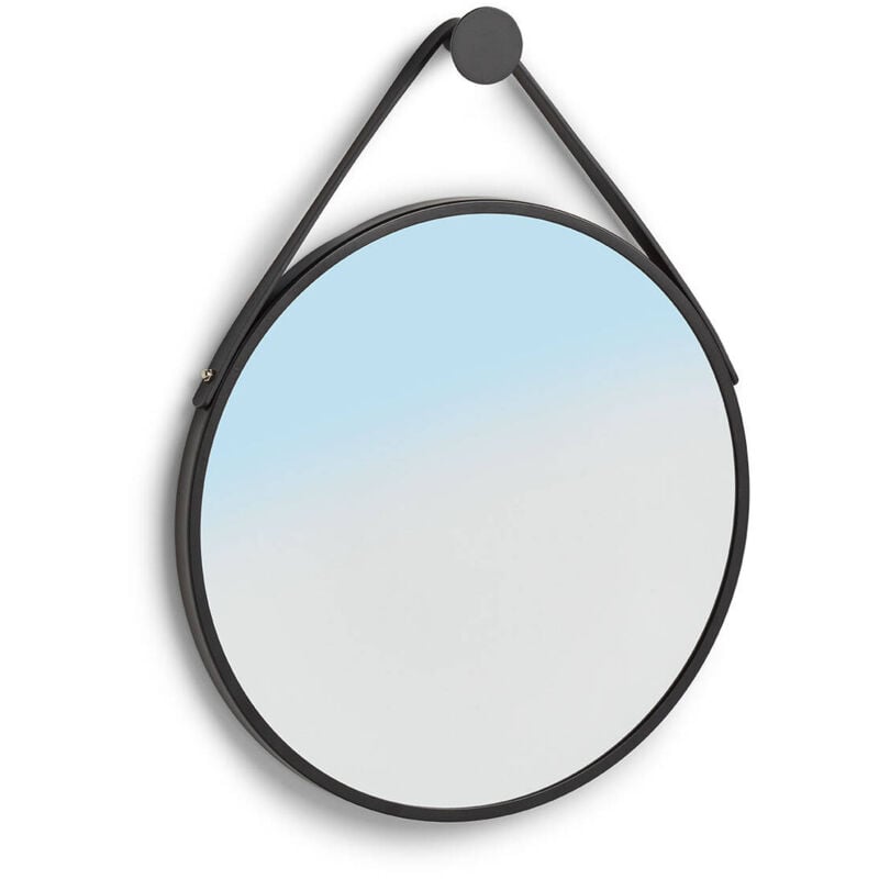 Miroir mural rond avec cadre en métal, ø 40 cm