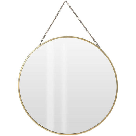 Miroir mural rond avec pendentif, Ø 29 cm