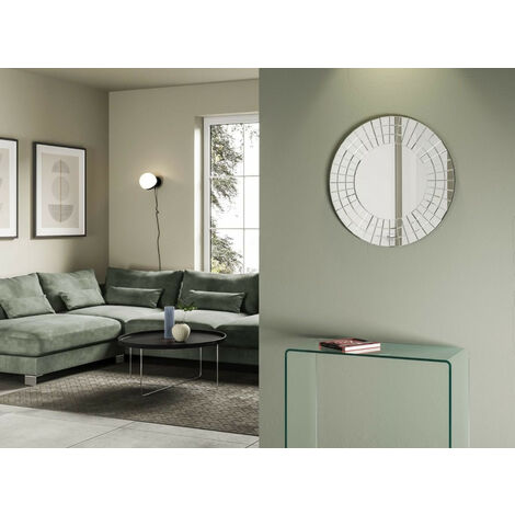 Miroir mural rond et circulaire Soradis 64cm