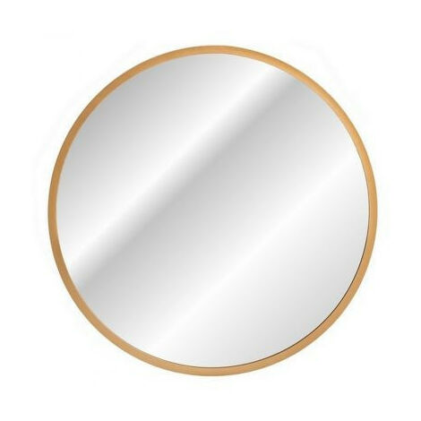 Miroir mural rond Led tactile - Cadre doré - D 60 cm - Lustro Hestia - Livraison gratuite