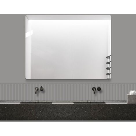 Miroir mural sans cadre 60×80 cm – Miroir de salle de bain HD sans cuivre