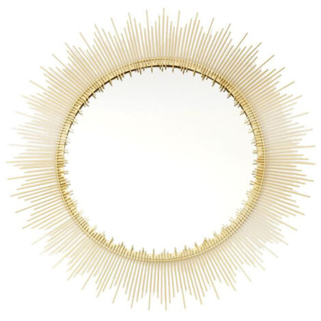 Miroir Mural Soleil Design "Royal" 60cm Or