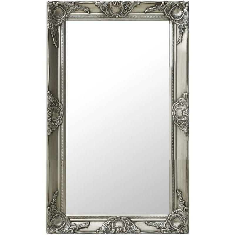 Vidaxl - Miroir mural style baroque 50x80 cm Argenté