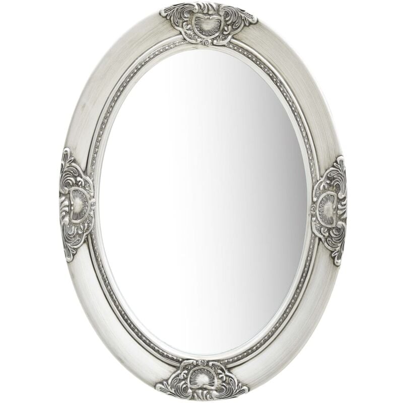 Vidaxl - Miroir mural style baroque 50x70 cm Argenté