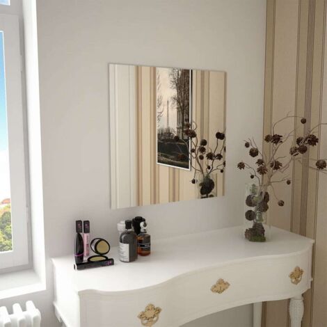 Miroir mural Style baroque - Miroir décor carré 60 x 60 cm Verre BV161672 - BonneVie