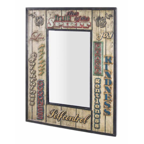 Miroir Mural Vintage "Loanne" 70cm Naturel