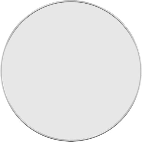 Miroir mural vintage  Miroir mural pour Maison,salon,Chambre Argenté Ø 50 cm Rond -72306