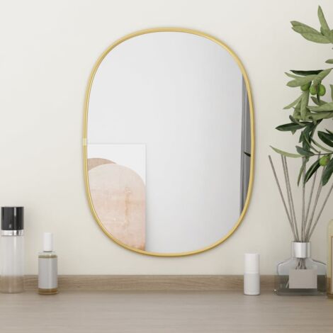 Miroir mural，Miroir déco Doré 40x30 cm CFW58415