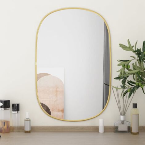 Miroir mural，Miroir déco Doré 60x40 cm CFW47275