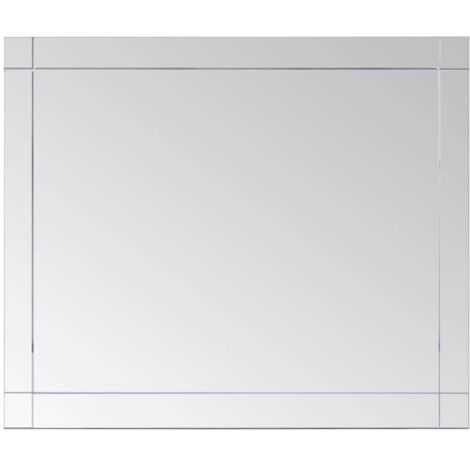 Miroir mural，Miroir Entrée Maison Salle de Bain，Décoration Miroir 80x60 cm Verre556313