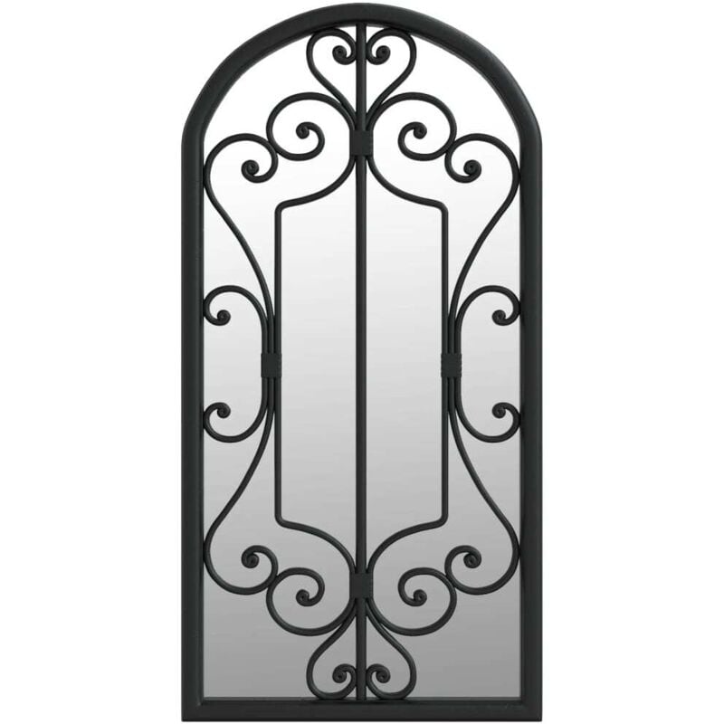 Vidaxl - Miroir Noir 70x30 cm Fer pour utilisation à l'intérieur