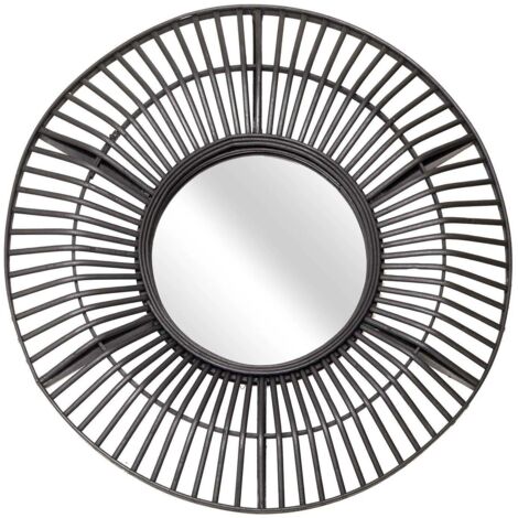 Miroir Noir Sauvage D70cm