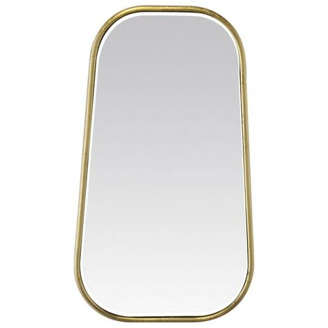 Miroir organique doré 30x52cm