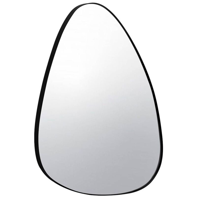 Miroir organique en métal noir HARVEY