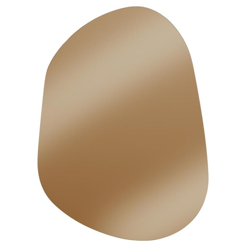 Vente-unique - Miroir organique teinté sans cadre - l. 50 x h. 68 cm - guilino