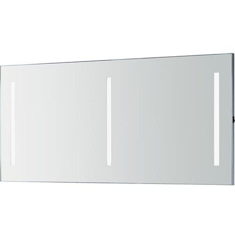Miroir Orkla avec rampes LED 3 rampes de 9,6 W 1400x662 mm