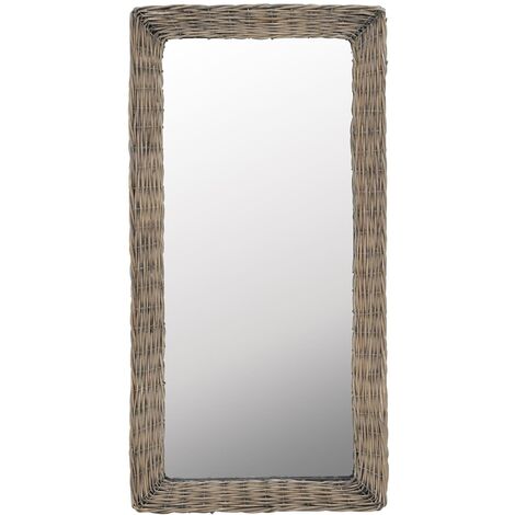 Miroir Osier Marron 50 x 100 cm