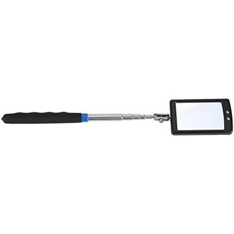 Miroir Outil, D'inspection Flexible et Télescopique à LED Éclairé, Outil D'extension Pivot 360 Degrés pour les Outilleurs Machinistes Inspecteurs Mécaniciens -