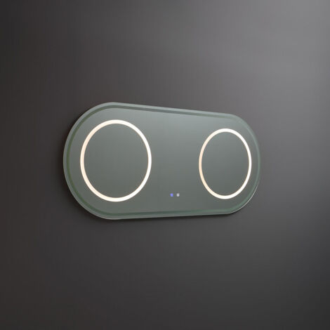 Miroir ovale 180x80 avec éclairage LED