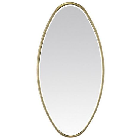 Miroir ovale doré 30x60cm
