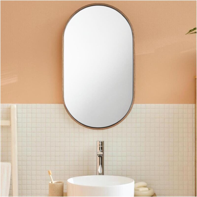 Miroir ovale pepper 40x70cm