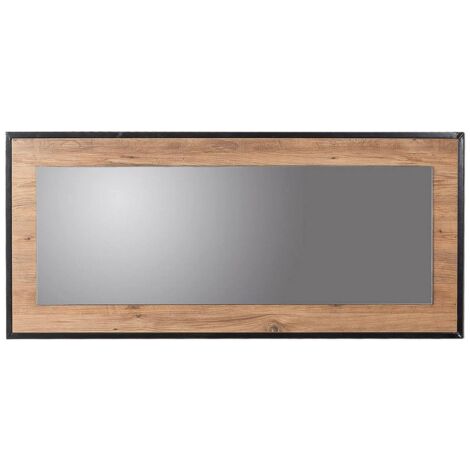 Miroir Piaggine, Rectangulaire, Structure en bois noble, 1,5x60h cm Chêne Marron