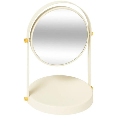 Miroir Pivotant Grossissant "Duo" 26cm Ivoire