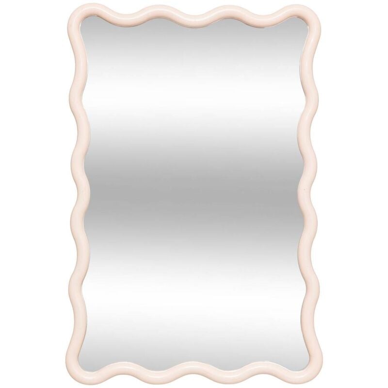 Atmosphera - Miroir vague Judy beige 60x38cm créateur d'intérieur