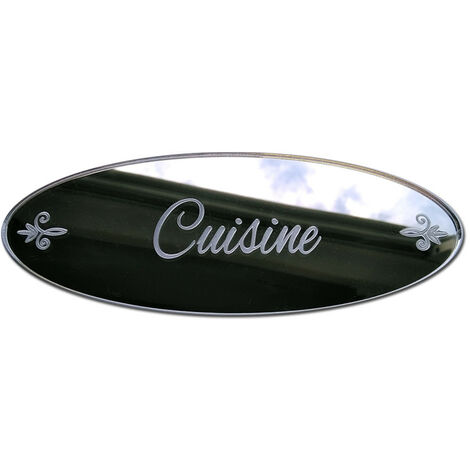 MIROIR PLAQUE DE PORTE CUISINE SHABBY (PLEXIMIROIR021)