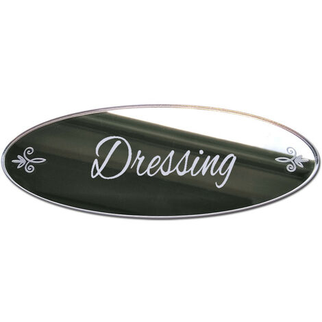 MIROIR PLAQUE DE PORTE DRESSING SHABBY (PLEXIMIROIR026)