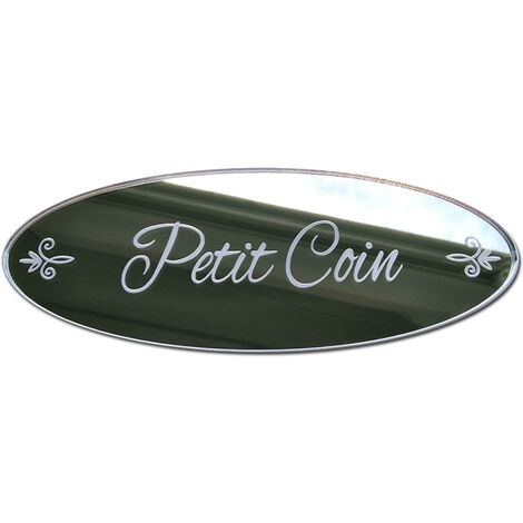 MIROIR PLAQUE DE PORTE PETIT COIN SHABBY (PLEXIMIROIR022)