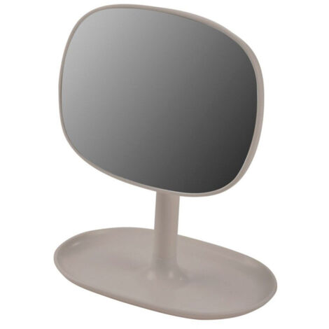 Miroir & Plateau à Bijoux "Vitamine II" 19cm Taupe