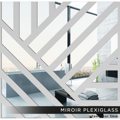 Miroir Plexiglass - Carré design - 40x40 cm