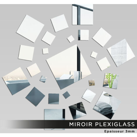 Miroir Plexiglass - Carré spirale - 170x180 cm