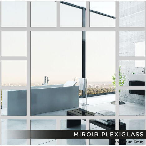 Miroir Plexiglass - Carrés - 60x60 cm