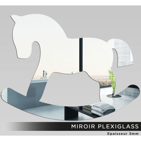 Miroir Plexiglass - Cheval à bascule - 10x13 cm