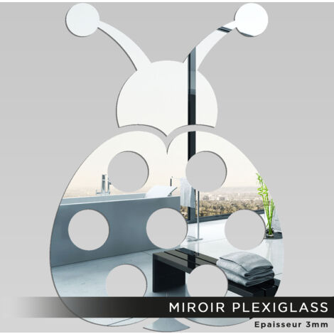 Miroir Plexiglass - Coccinelle - 50x70 cm