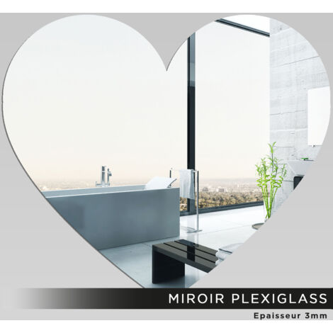 Miroir Plexiglass - Coeur - 40x45 cm