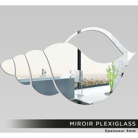 Miroir Plexiglass - Coquillage - 34x60 cm